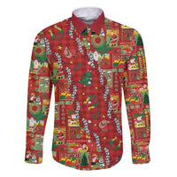 Mele Kalikimaka Pakalana Pikake Lei Family Matching Tank Maxi Dress and Hawaiian Shirt Hawaiian Rodeo Paniolo Omaomao Palaka - Polynesian Pride