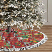 Mele Kalikimaka Pakalana Pikake Lei Tree Skirt Hawaiian Rodeo Paniolo Omaomao Palaka - Polynesian Pride