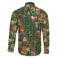 Mele Kalikimaka Pakalana Pikake Lei Family Matching Long Sleeve Bodycon Dress and Hawaiian Shirt Hawaiian Rodeo Paniolo Ulaula Palaka LT9 - Polynesian Pride