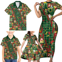 Mele Kalikimaka Pakalana Pikake Lei Family Matching Short Sleeve Bodycon Dress and Hawaiian Shirt Hawaiian Rodeo Paniolo Ulaula Palaka LT9 - Polynesian Pride
