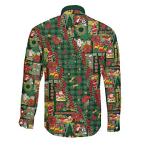 Mele Kalikimaka Pakalana Pikake Lei Family Matching Tank Maxi Dress and Hawaiian Shirt Hawaiian Rodeo Paniolo Ulaula Palaka LT9 - Polynesian Pride