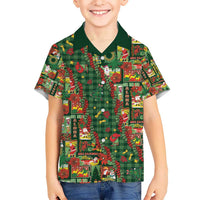 Mele Kalikimaka Pakalana Pikake Lei Kid Hawaiian Shirt Hawaiian Rodeo Paniolo Ulaula Palaka LT9 Kid Red - Polynesian Pride