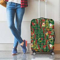 Mele Kalikimaka Pakalana Pikake Lei Luggage Cover Hawaiian Rodeo Paniolo Ulaula Palaka - Polynesian Pride