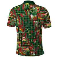 Mele Kalikimaka Pakalana Pikake Lei Polo Shirt Hawaiian Rodeo Paniolo Ulaula Palaka LT9 - Polynesian Pride