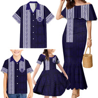 Tonga Queen Salote College 100 years Family Matching Mermaid Dress and Hawaiian Shirt QSC 1926-2026 Tongan Pattern LT9 - Polynesian Pride
