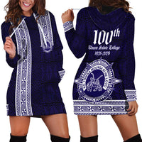 Tonga Queen Salote College 100 years Hoodie Dress QSC 1926-2026 Tongan Pattern LT9 - Polynesian Pride