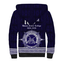 Tonga Queen Salote College 100 years Sherpa Hoodie QSC 1926-2026 Tongan Pattern