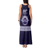 Tonga Queen Salote College 100 years Tank Maxi Dress QSC 1926-2026 Tongan Pattern