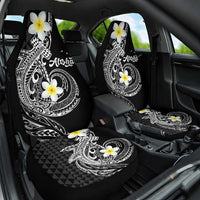 Aloha Hammerhead Shark Car Seat Cover Black Hawaiian Kakau Tribal Tattoo