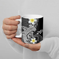 Aloha Hammerhead Shark Ceramic Mug Black Hawaiian Kakau Tribal Tattoo - Polynesian Pride