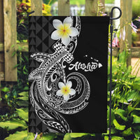 Aloha Hammerhead Shark Garden Flag Black Hawaiian Kakau Tribal Tattoo