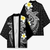 Aloha Hammerhead Shark Kimono Black Hawaiian Kakau Tribal Tattoo - Polynesian Pride