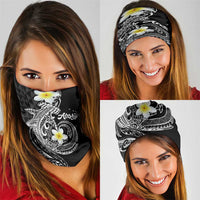 Aloha Hammerhead Shark Neck Gaiter Black Hawaiian Kakau Tribal Tattoo - Polynesian Pride