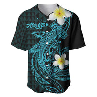 Aloha Hammerhead Shark Baseball Jersey Calypso Hawaiian Kakau Tribal Tattoo