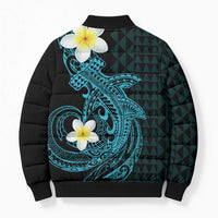 Aloha Hammerhead Shark Bomber Puffer Jacket Calypso Hawaiian Kakau Tribal Tattoo - Polynesian Pride