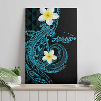 Aloha Hammerhead Shark Canvas Wall Art Calypso Hawaiian Kakau Tribal Tattoo