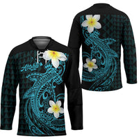 Aloha Hammerhead Shark Hockey Jersey Calypso Hawaiian Kakau Tribal Tattoo LT9 - Polynesian Pride