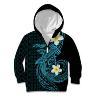 Aloha Hammerhead Shark Kid Hoodie Calypso Hawaiian Kakau Tribal Tattoo
