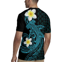 Aloha Hammerhead Shark Rugby Jersey Calypso Hawaiian Kakau Tribal Tattoo