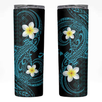Aloha Hammerhead Shark Skinny Tumbler Calypso Hawaiian Kakau Tribal Tattoo