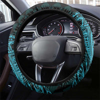 Aloha Hammerhead Shark Steering Wheel Cover Calypso Hawaiian Kakau Tribal Tattoo