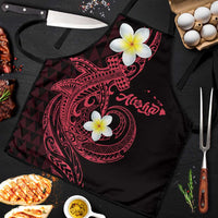 Aloha Hammerhead Shark Apron Feverish Pink Hawaiian Kakau Tribal Tattoo - Polynesian Pride