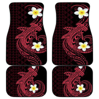 Aloha Hammerhead Shark Car Mats Feverish Pink Hawaiian Kakau Tribal Tattoo