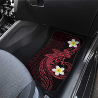 Aloha Hammerhead Shark Car Mats Feverish Pink Hawaiian Kakau Tribal Tattoo