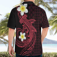 Aloha Hammerhead Shark Hawaiian Shirt Feverish Pink Hawaiian Kakau Tribal Tattoo