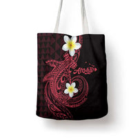 Aloha Hammerhead Shark Tote Bag Feverish Pink Hawaiian Kakau Tribal Tattoo - Polynesian Pride