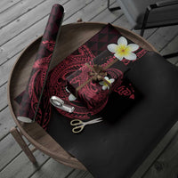 Aloha Hammerhead Shark Wrapping Paper Feverish Pink Hawaiian Kakau Tribal Tattoo - Polynesian Pride