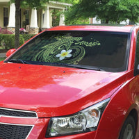 Aloha Hammerhead Shark Auto Sun Shade Lime Rickey Hawaiian Kakau Tribal Tattoo - Polynesian Pride