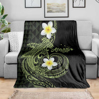 Aloha Hammerhead Shark Blanket Lime Rickey Hawaiian Kakau Tribal Tattoo