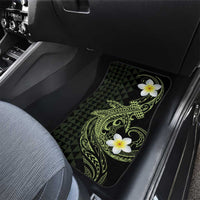 Aloha Hammerhead Shark Car Mats Lime Rickey Hawaiian Kakau Tribal Tattoo