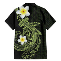 Aloha Hammerhead Shark Family Matching Mermaid Dress and Hawaiian Shirt Lime Rickey Hawaiian Kakau Tribal Tattoo