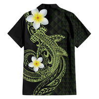 Aloha Hammerhead Shark Hawaiian Shirt Lime Rickey Hawaiian Kakau Tribal Tattoo