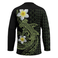 Aloha Hammerhead Shark Hockey Jersey Lime Rickey Hawaiian Kakau Tribal Tattoo LT9 - Polynesian Pride