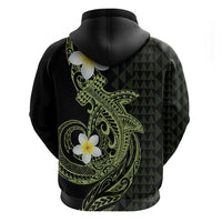 Aloha Hammerhead Shark Hoodie Lime Rickey Hawaiian Kakau Tribal Tattoo