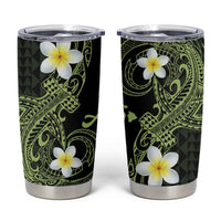Aloha Hammerhead Shark Tumbler Cup Lime Rickey Hawaiian Kakau Tribal Tattoo