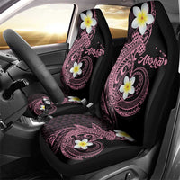 Aloha Hammerhead Shark Car Seat Cover Vivacious Pink Hawaiian Kakau Tribal Tattoo