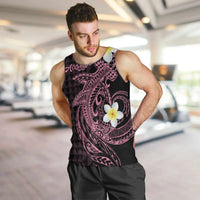 Aloha Hammerhead Shark Men Tank Top Vivacious Pink Hawaiian Kakau Tribal Tattoo