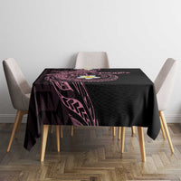 Aloha Hammerhead Shark Tablecloth Vivacious Pink Hawaiian Kakau Tribal Tattoo