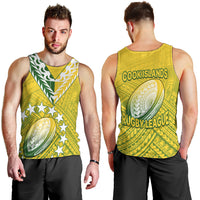 The Kuki's Cook Islands Rugby Men Tank Top Be Unique Vibe Yellow LT9 - Polynesian Pride