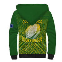 The Kuki's Cook Islands Rugby Sherpa Hoodie Be Unique Vibe Green LT9 - Polynesian Pride