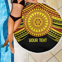 Personalised Tonga Ha apai High School Beach Blanket Ngatu Fonulei Pattern