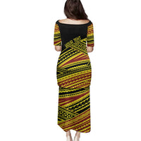 Personalised Tonga Ha apai High School Family Matching Puletasi and Hawaiian Shirt Ngatu Fonulei Pattern