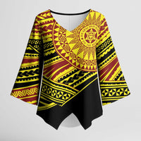 Personalised Tonga Ha apai High School Kimono Sleeve Blouse Ngatu Fonulei Pattern - Polynesian Pride