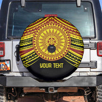 Personalised Tonga Ha apai High School Spare Tire Cover Ngatu Fonulei Pattern LT9 Gold - Polynesian Pride