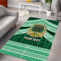 Personalised Tonga Saineha High School Area Rug Polynesian Ngatu Tribal