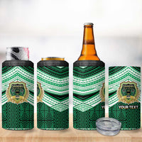 Personalised Tonga Saineha High School 4 in 1 Can Cooler Tumbler Polynesian Ngatu Tribal